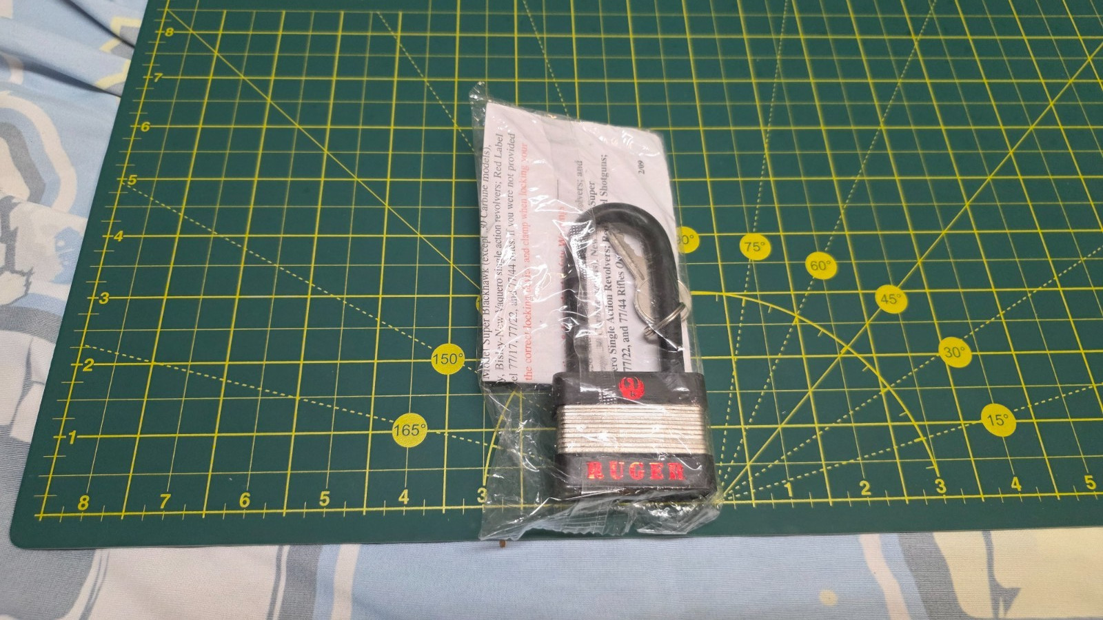 Ruger Gun Firearm Lock 2 keys Padlock Type Factory Sealed Packaging & Paperwork