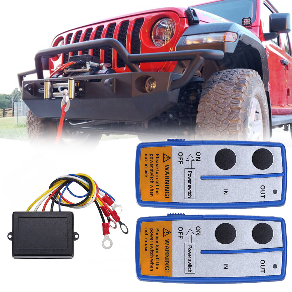 12V 150ft Winch Wireless Remote Control Switch Handset Kit For ATV SUV UTV