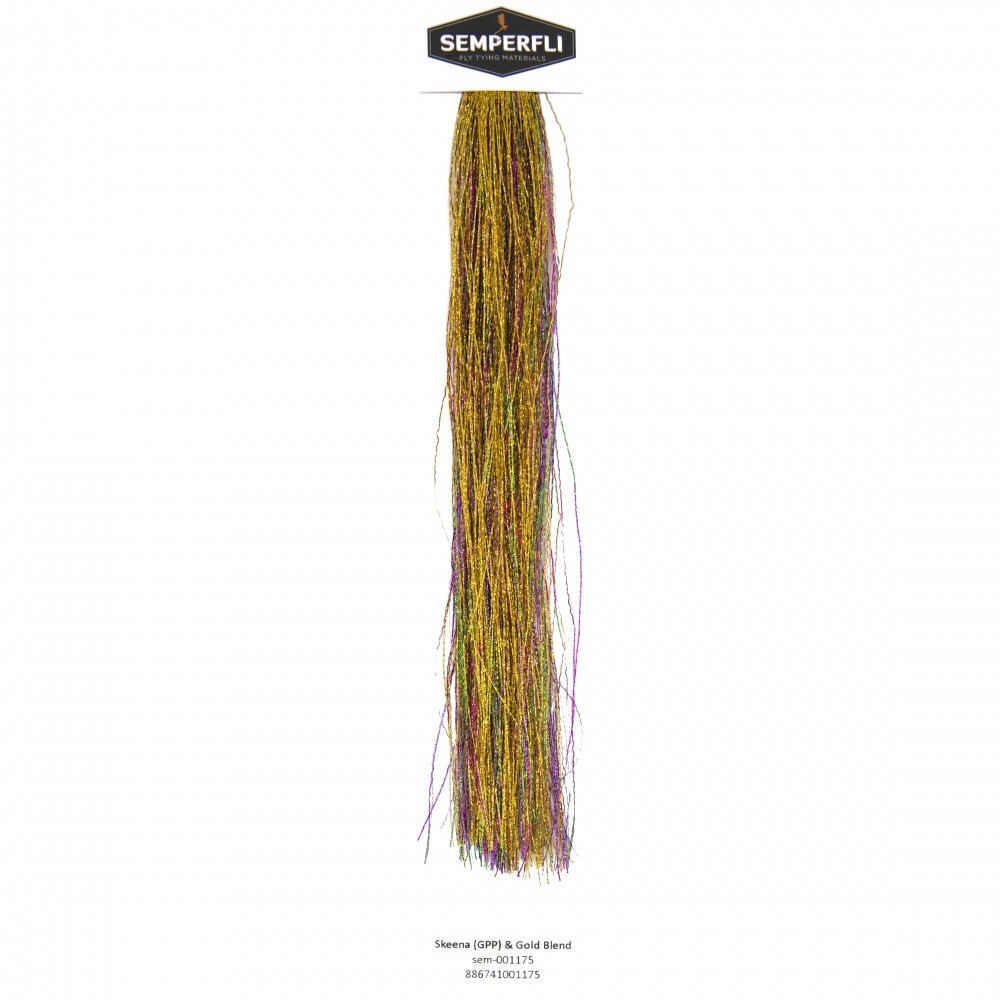 Semperfli SemperFlash Skeena (GPP) & Gold Blend Tinsel - Fly Tying Materials