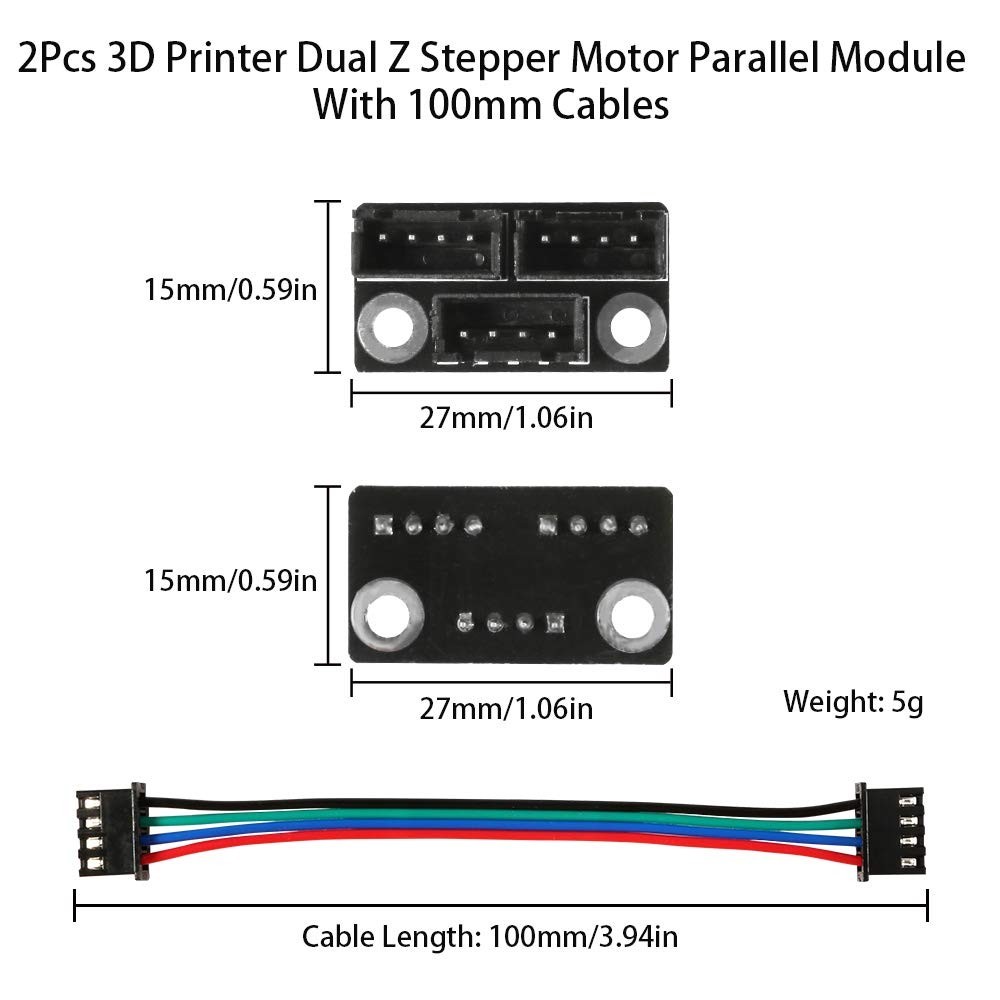 Compact Dual Z Axis Stepper Motor Parallel Modules - Perfect for Creality & More
