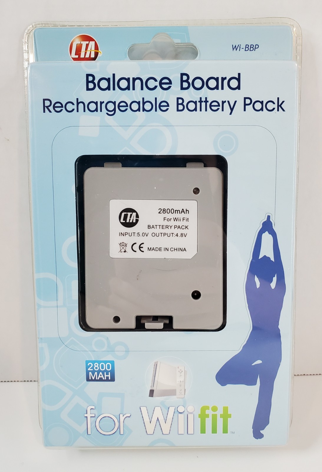 CTA Balance Board Rechargeable Battery Pack 2800 MAH for Wii fit Wi-BBP Sealed