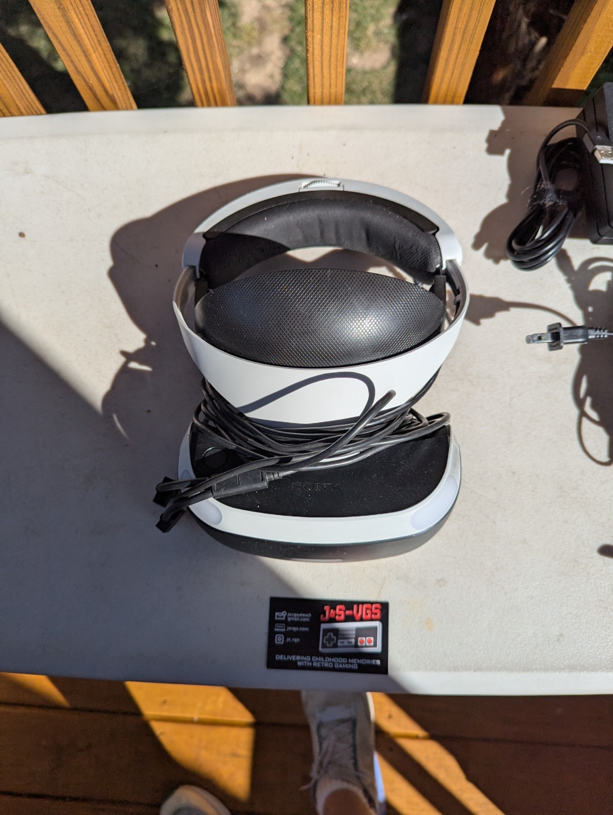 Sony PlayStation VR Headset PSVR w/ Processor Unit Cables Tested No Headphones