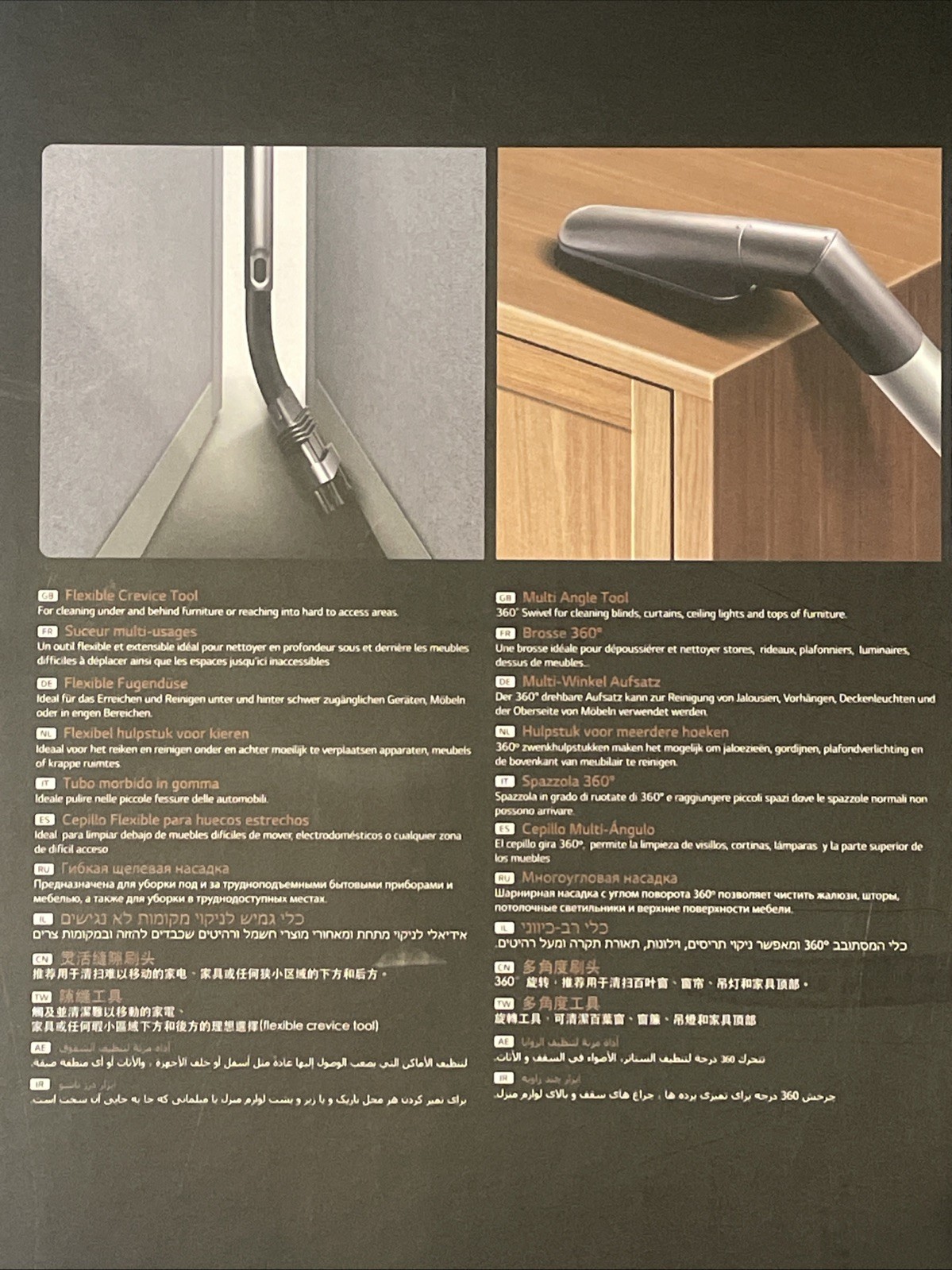 LG Vacuum Total Care Kit With Cleaning Tools & Attachments