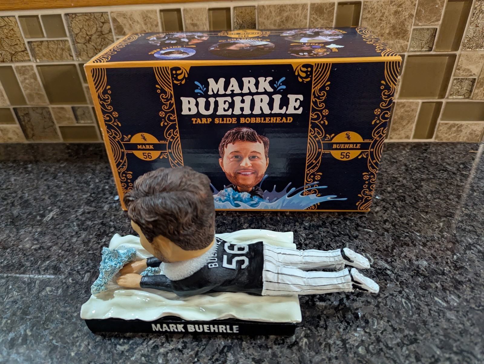 Brand New Mark Buehrle Chicago White Sox Tarp Slide Charity Bobblehead