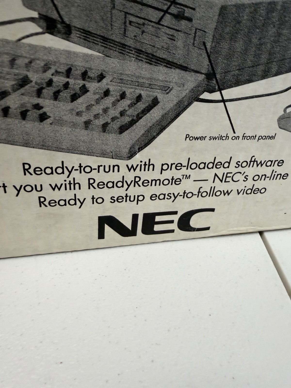 Vintage NEC Ready 466 Personal Computer PC Vintage Gaming Untested As Is W Box