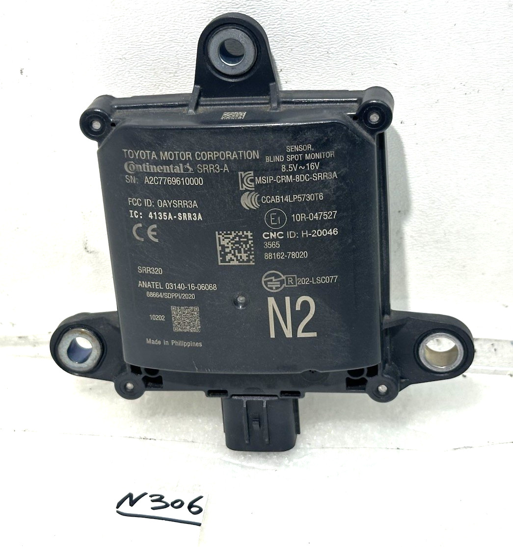 2019 - 2021 Lexus NX300 NX300h OEM Blind Spot Monitor Sensor 88162-78020