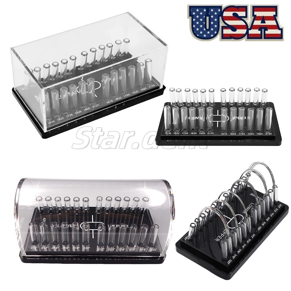 Dental Ortho Round/Rectangular Arch Wire Case Dispenser Acrylic Organizer Holder