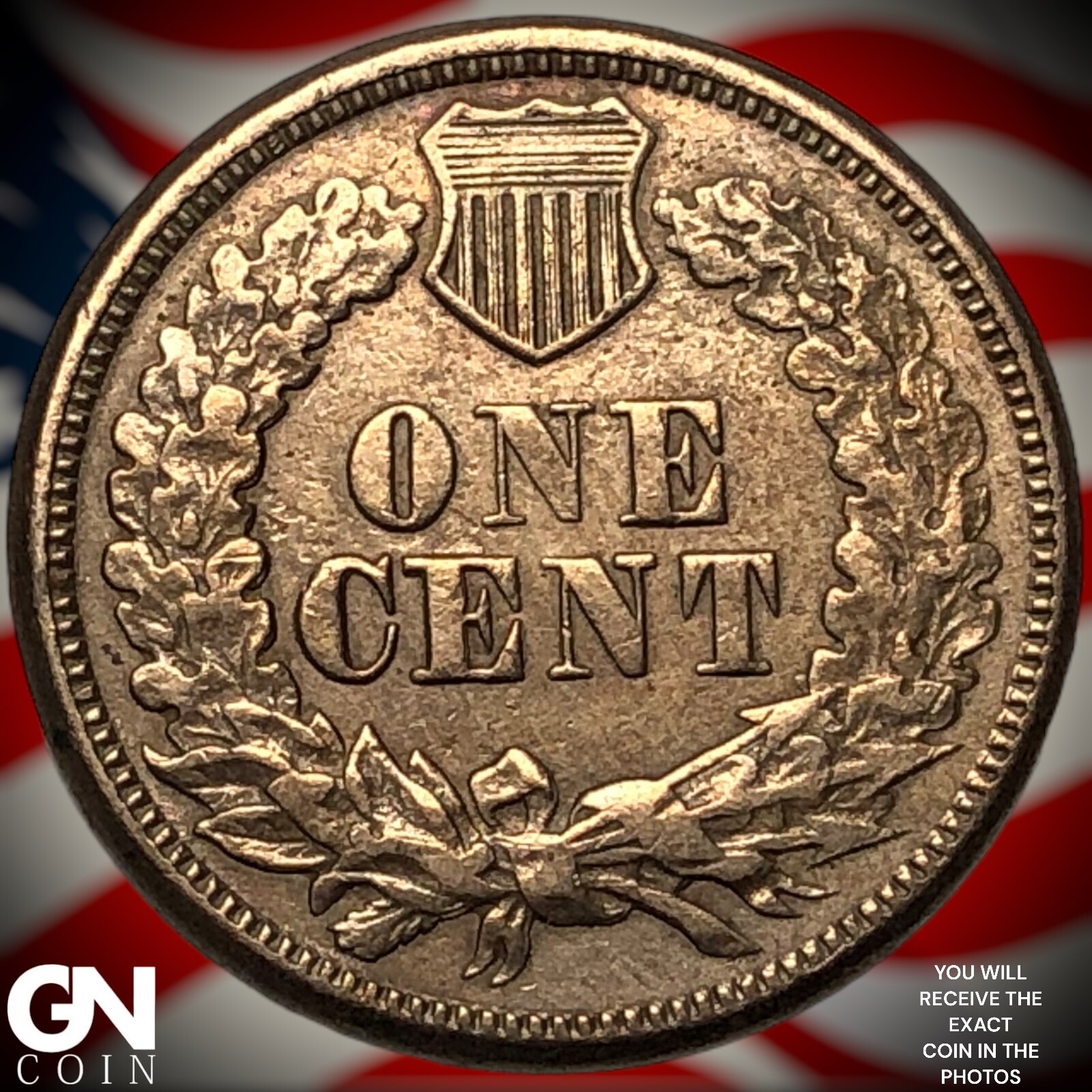 1863 Indian Head Cent Penny Y2022