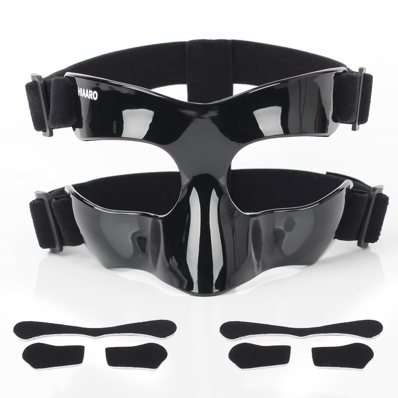 BK01B Nose Guard for Broken Nose, Sports Face Shield Masks with Padding, Adju...