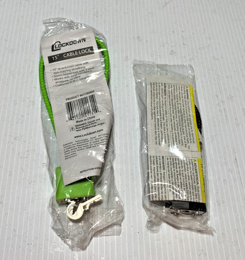 Set of gun cable locks
