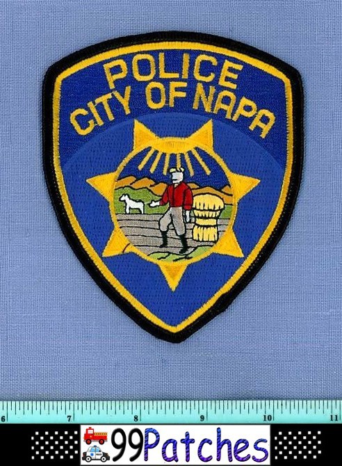 NAPA CALIFORNIA Police Shoulder Patch HORSE FARM SUN 3F