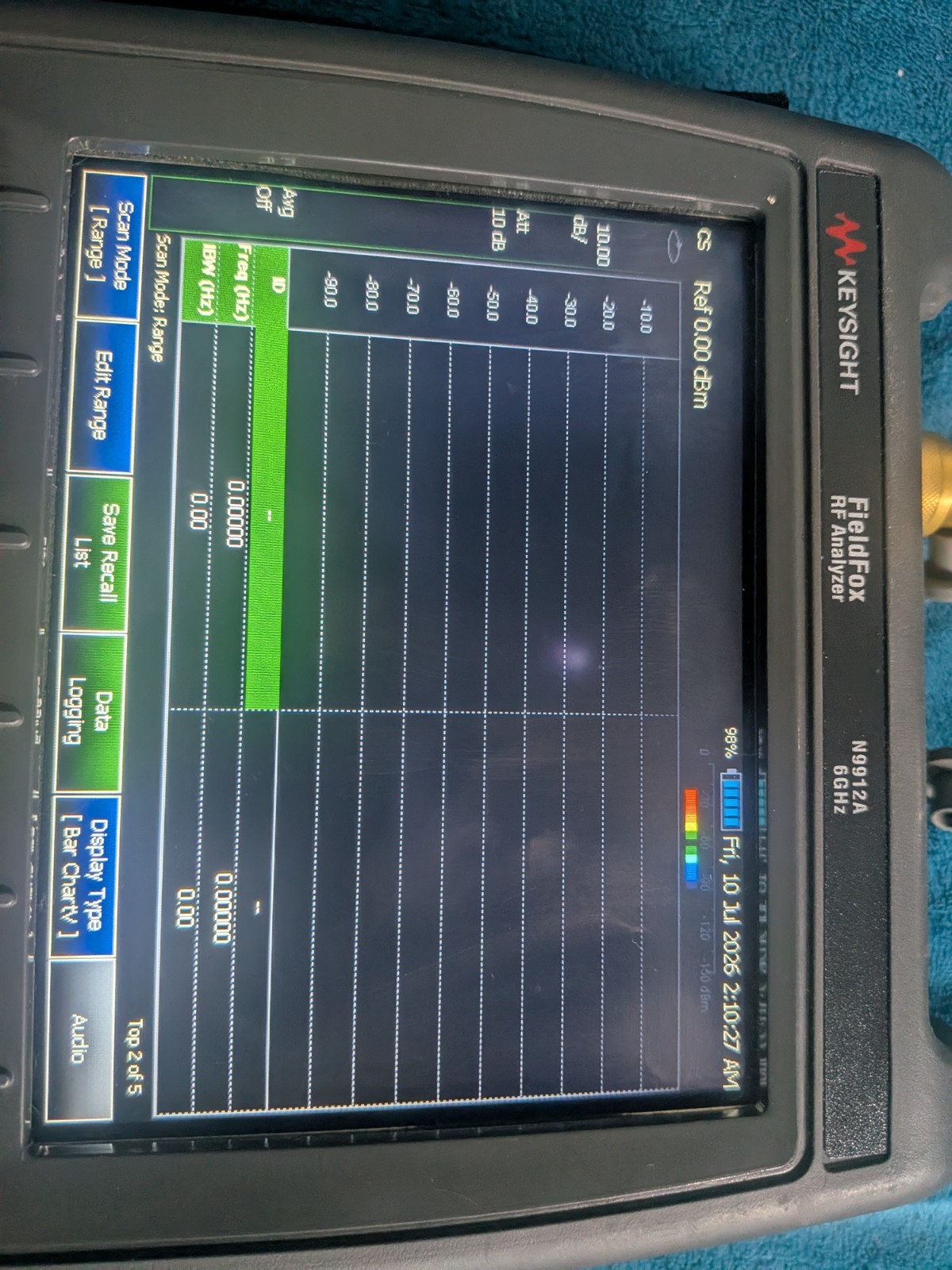 Keysight Agilent Fieldfox N9912A Spectrum Analyzer Generator VNA Meter Cpu2 Cald