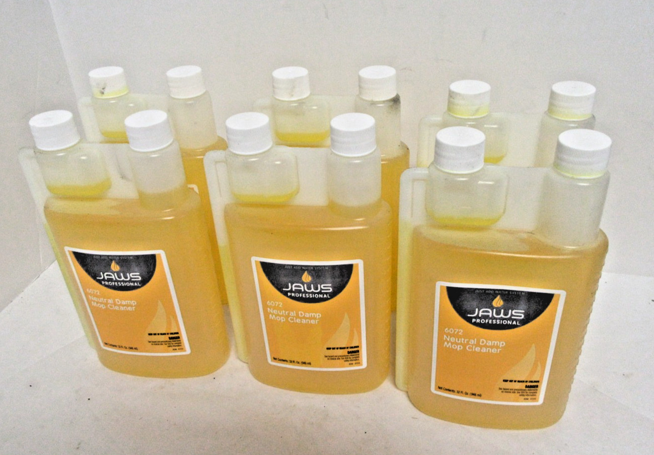 6 Pack 32 oz CANBERRA JAWS PRO 6072 NEUTRAL DAMP MOP FLOOR CLEANER NSF