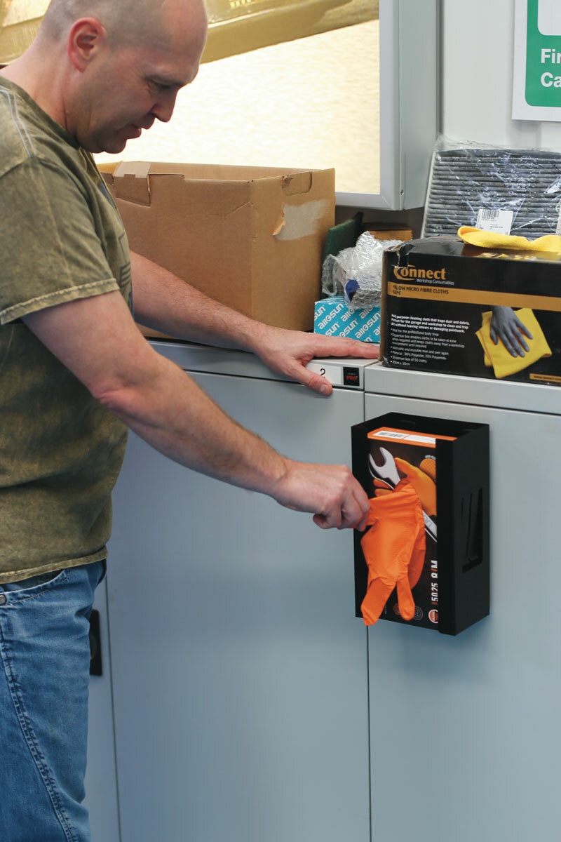 Laser 7722 Glove Dispenser Holder Black