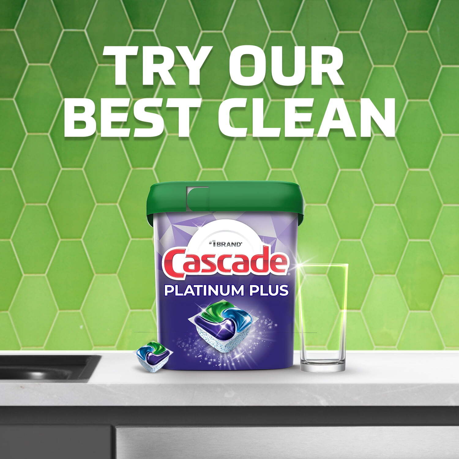 (4 pack) Cascade Complete Dishwasher Detergent Liquid Gel, Dish Detergent