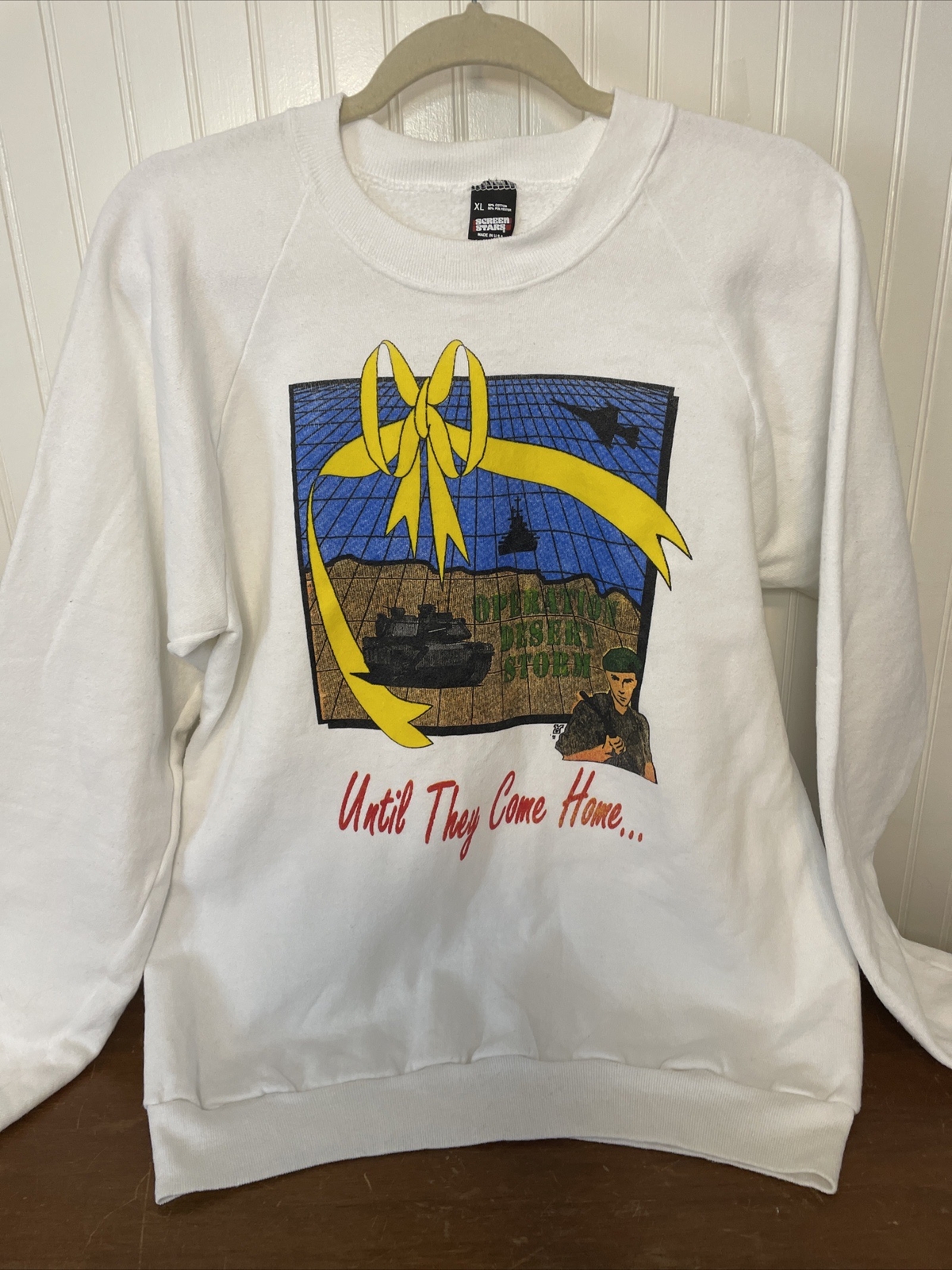 Vintage Operation Desert Storm Sweatshirt Adult XL Screen Stars Tag Made in USA