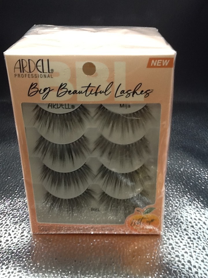 Ardell Big Beautiful Lashes Mija 4 Boxes Strip Eyelashes Black Full Volume NEW