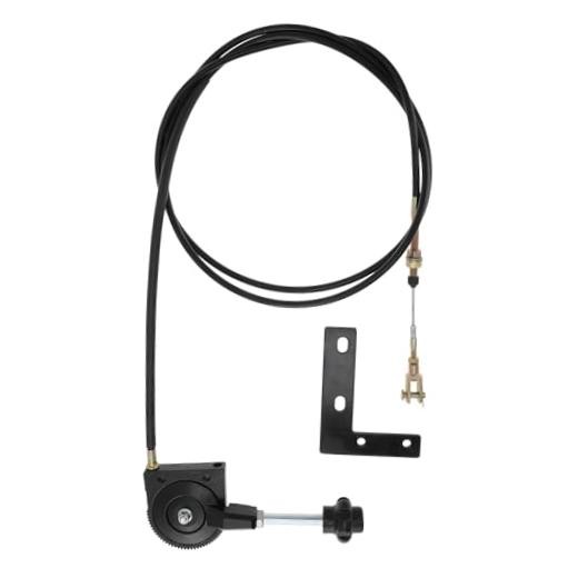 2.5M 8.2FT Excavator Throttle Control Cable with Mounting Bracket 8.2 FT/2.5 M