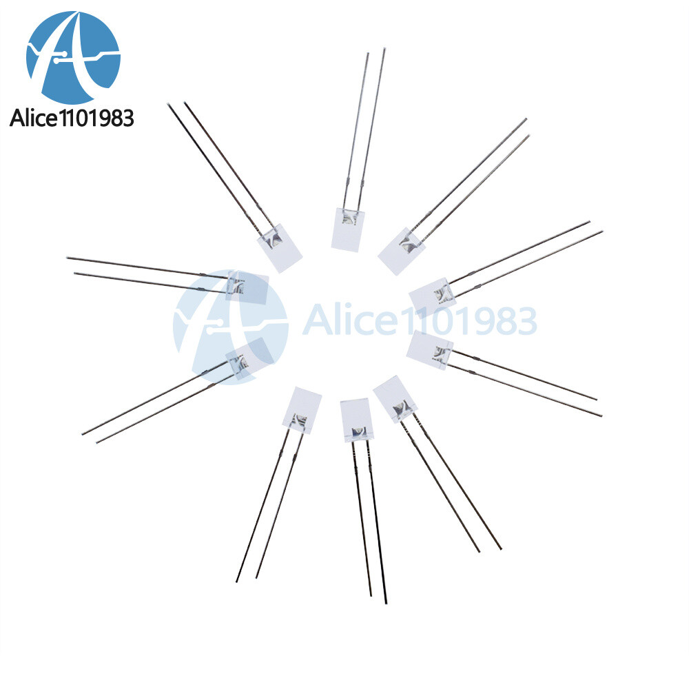 10PCS 2*5*7mm Square White Light LED Light-emitting Diode