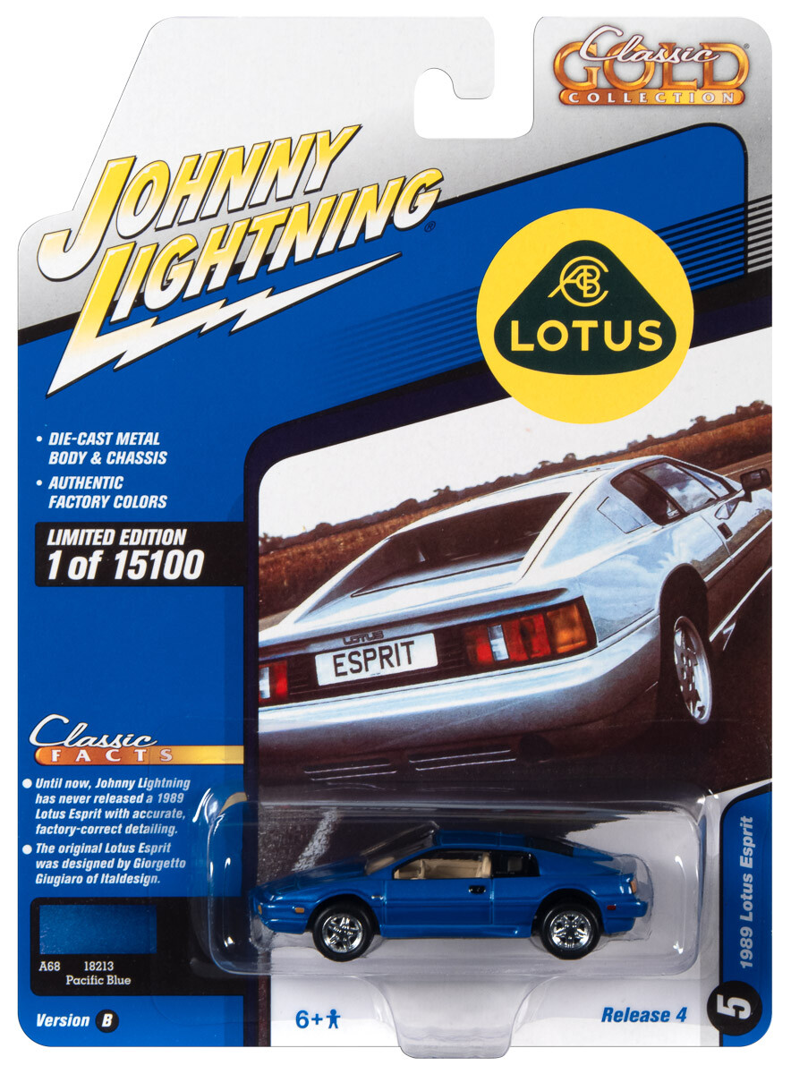 2021 Johnny Lightning *CLASSIC GOLD 4B* Pacific Blue 1989 Louts Esprit *NIP*