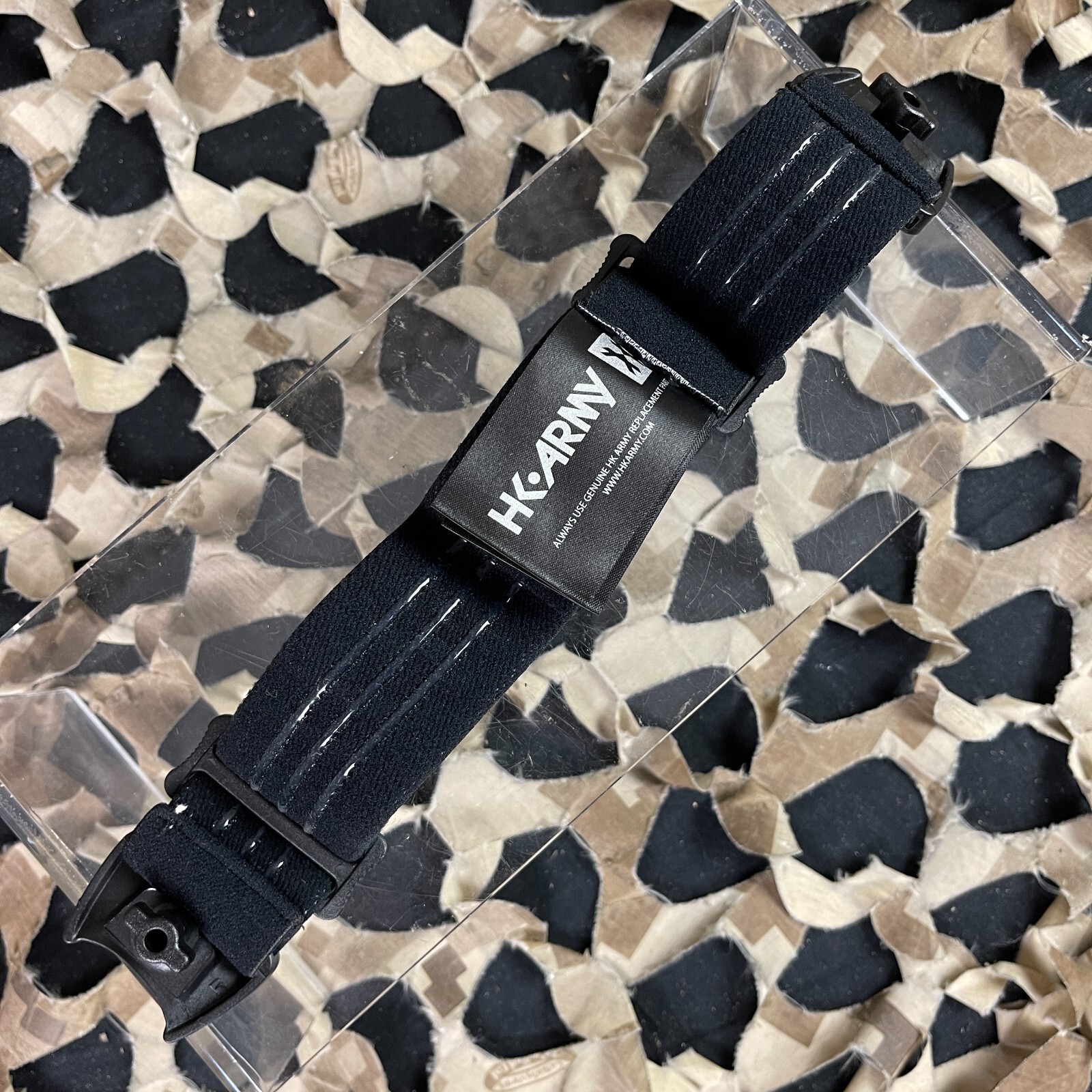NEW HK Army HSTL Replacement Goggle Strap w/ Clips - Black