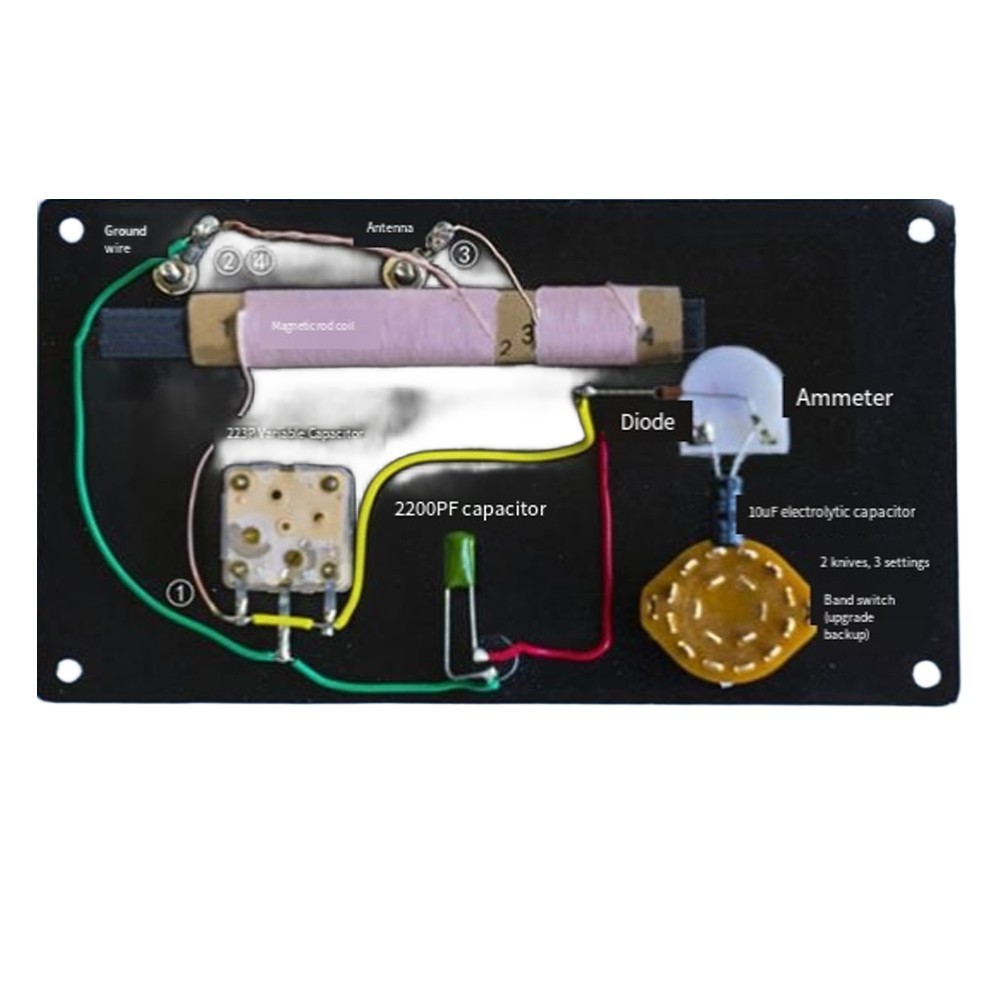 for educational Mineral Radio Assembly Kit DIY with Complete Components and
