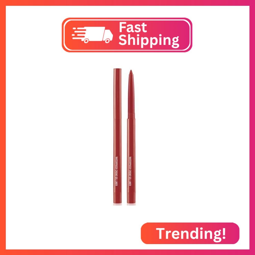 DekRion Eyeliner Pencil, Waterproof Eyeliner Long-lasting, Red-Shine Eyeliners,