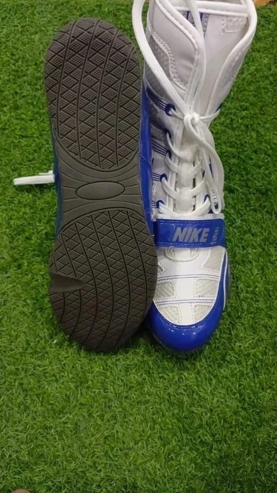 Nike Hyper KO White & Blue Boxing Shoes for Men in All Sizes