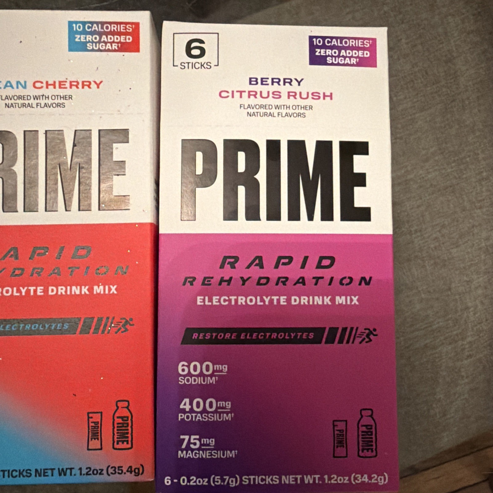 (4) Prime Rapid Rehydration Sticks, Electrolyte 6ct- 24 Total