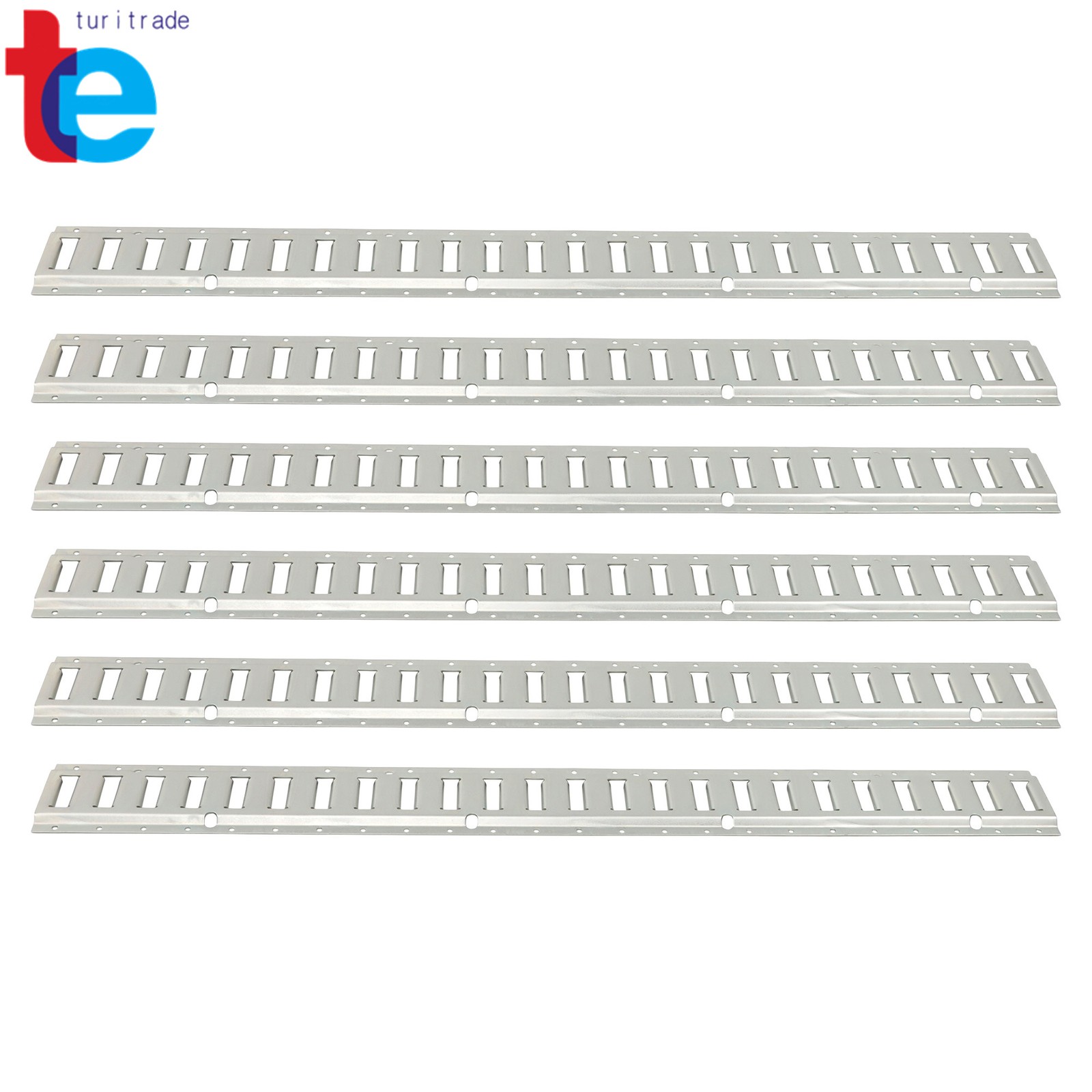 E Track Tie Down Rail Kit 4' (6 Pack) for Garages Vans Trailers