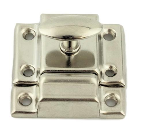 (12 Pack) Door Catch 1-7/8" (Twist) Nickel Plated With Screws