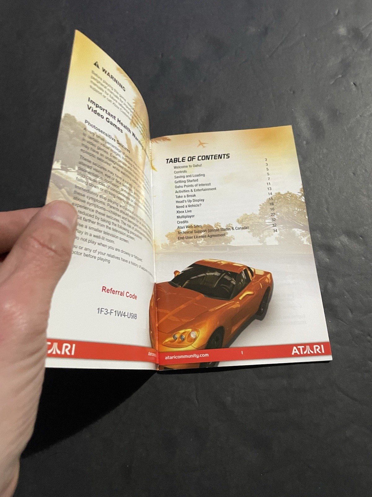 test drive unlimited xbox 360 Manual Only