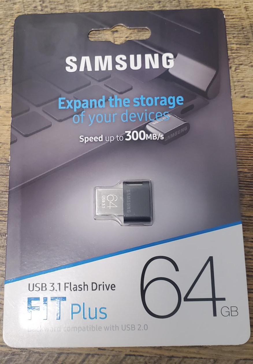 New Samsung FIT Plus 64GB USB 3.1 Flash Drive MUF-64AB/AM