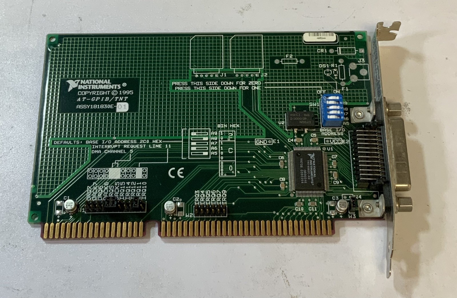 National Instruments AT-GPIB/TNT High-Performance ISA GPIB Interface Card "Q6D"