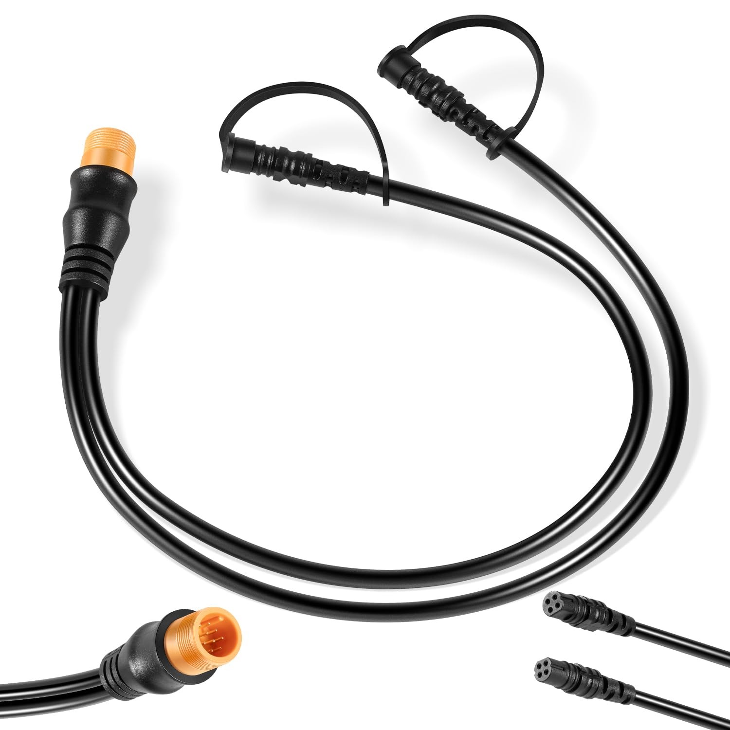 12-Pin To Dual 4-Pin Transducer Y-Cable 010-12234-05 For Garmin echoMAP Striker