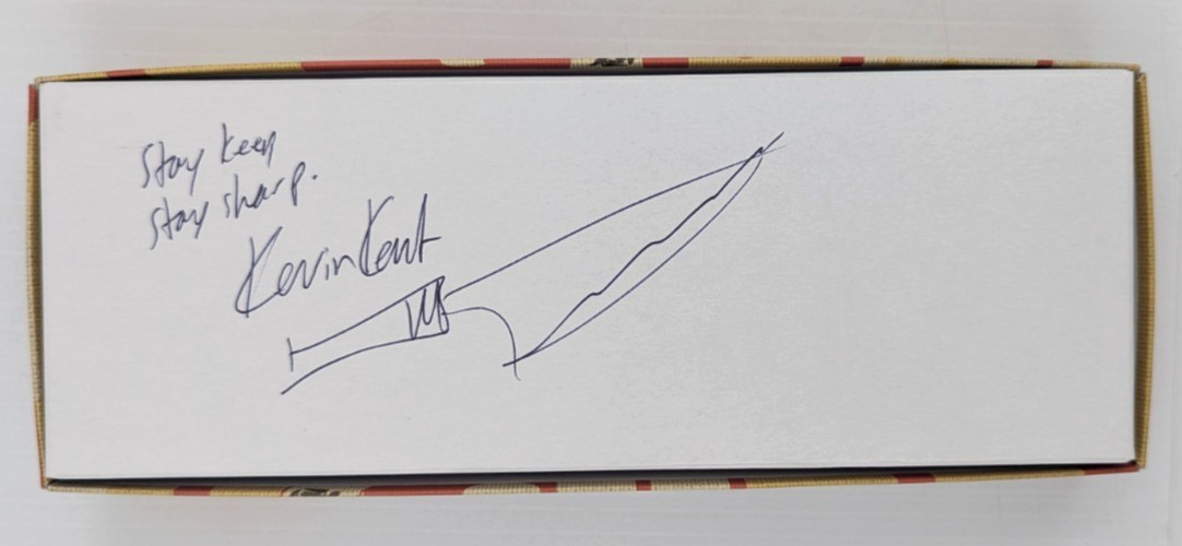 Knifewear 4000 Grit High Quality Sharpening Whetstone Signed by Kevin Kent