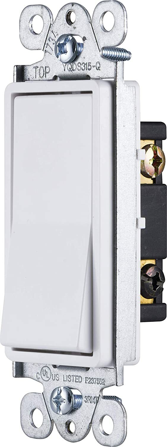 General Electric 18233 Designer 3-Way On/Off Switch White Paddle Switch 2 Pack
