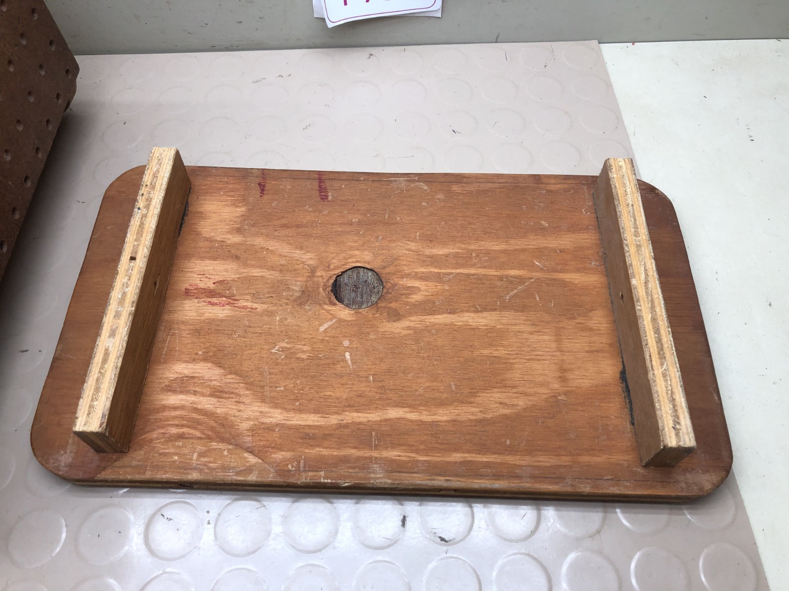 Vintage Wood Step Stool Rustic Wooden - Handmade Storage