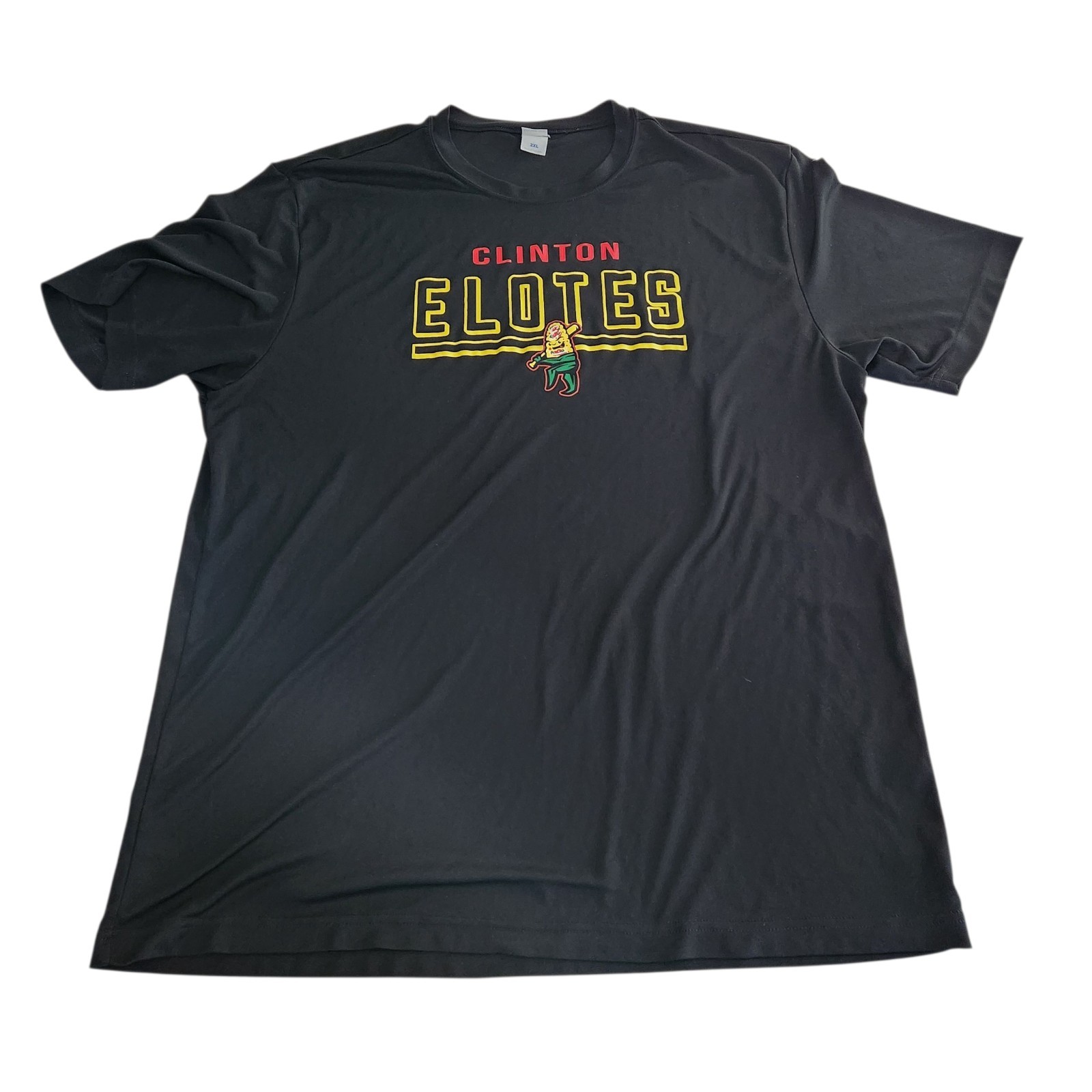 Clinton Elotes LumberKings Shirt MiLB Clinton Indiana Black Mens XXL 2XL