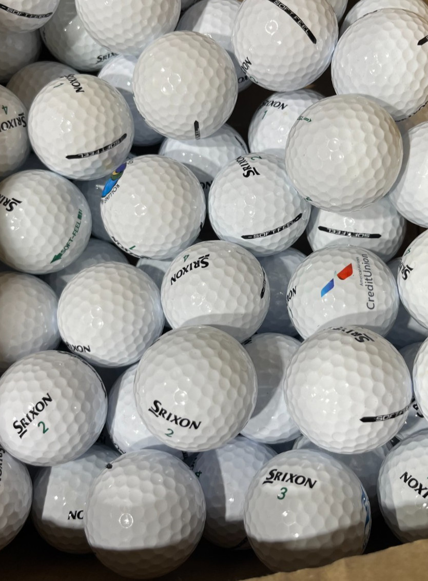 Srixon Soft Feel 50 Pack Used Golf Balls AAAAA 5A Mint Bulk Recycled Balls