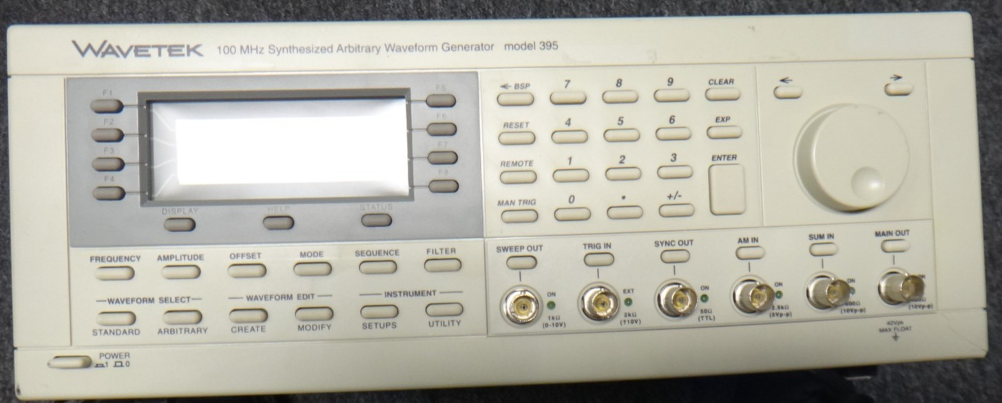 Wavetek 395 100 MHz Synthesized Arbitrary Waveform Generator - Free Shipping