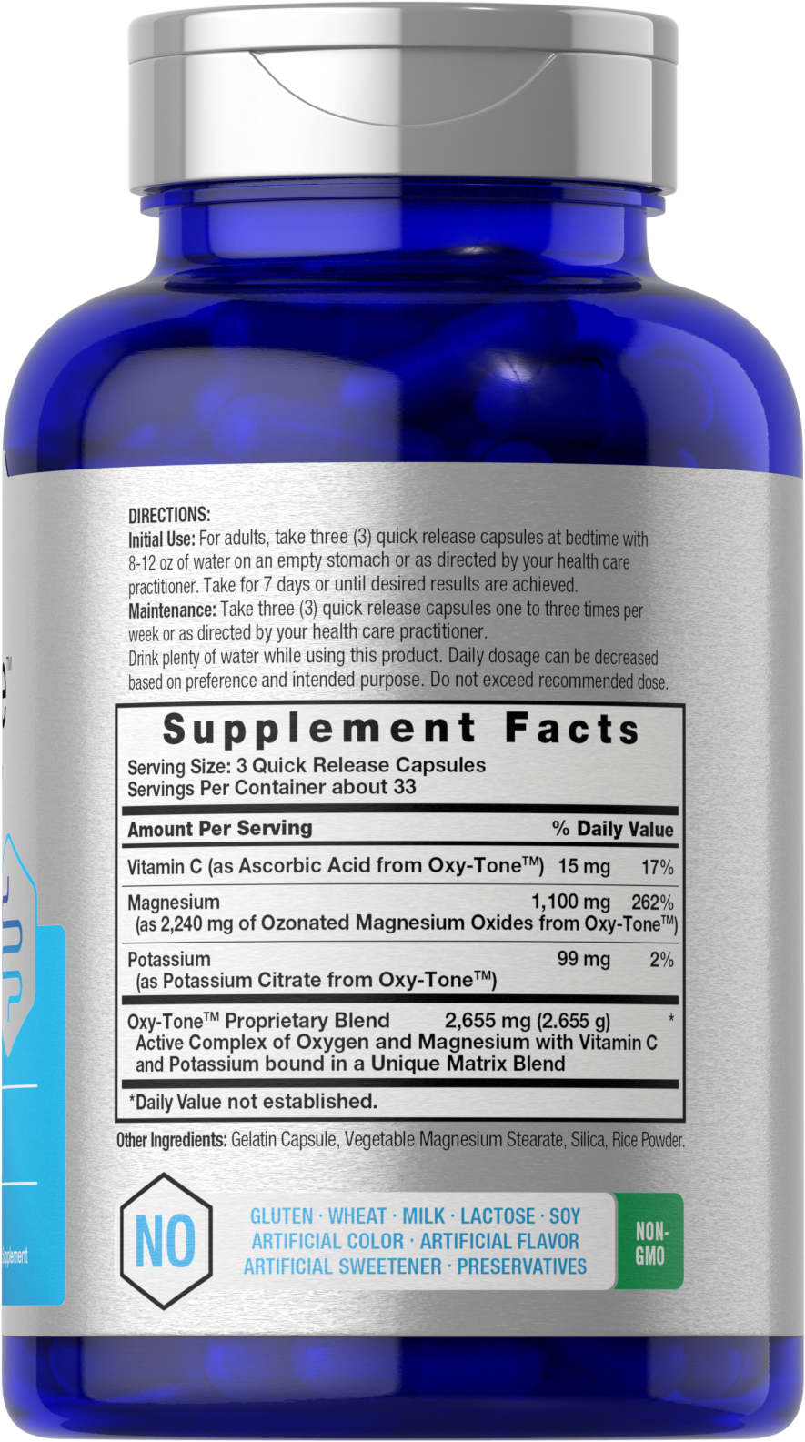 Oxygen Colon Cleanser | 100 Capsules | Intestinal Cleanser | by Horbaach