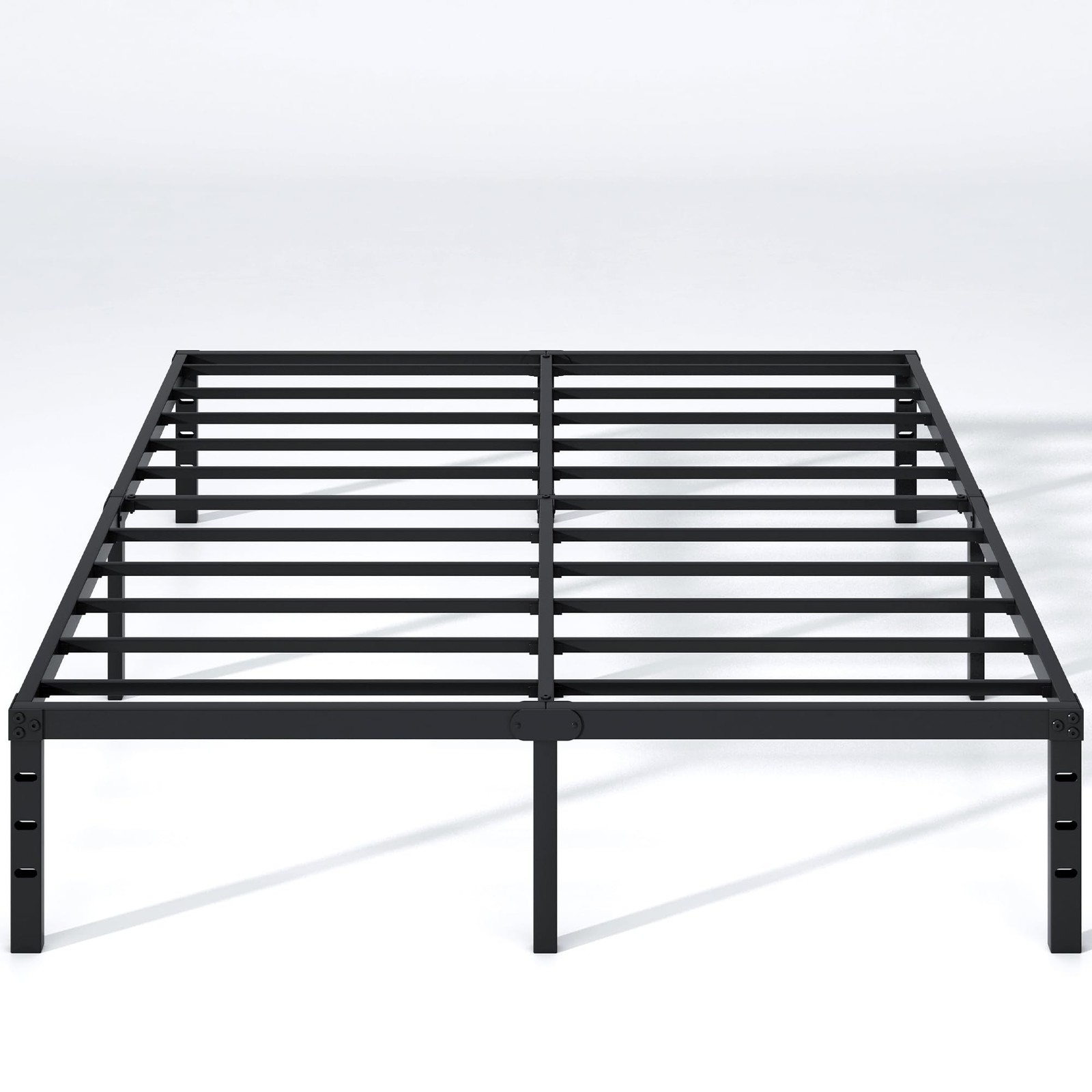 Metal Bed Frame,Queen Size Bed Frame with Storage Space,Heavy Duty Sturdy Mat...