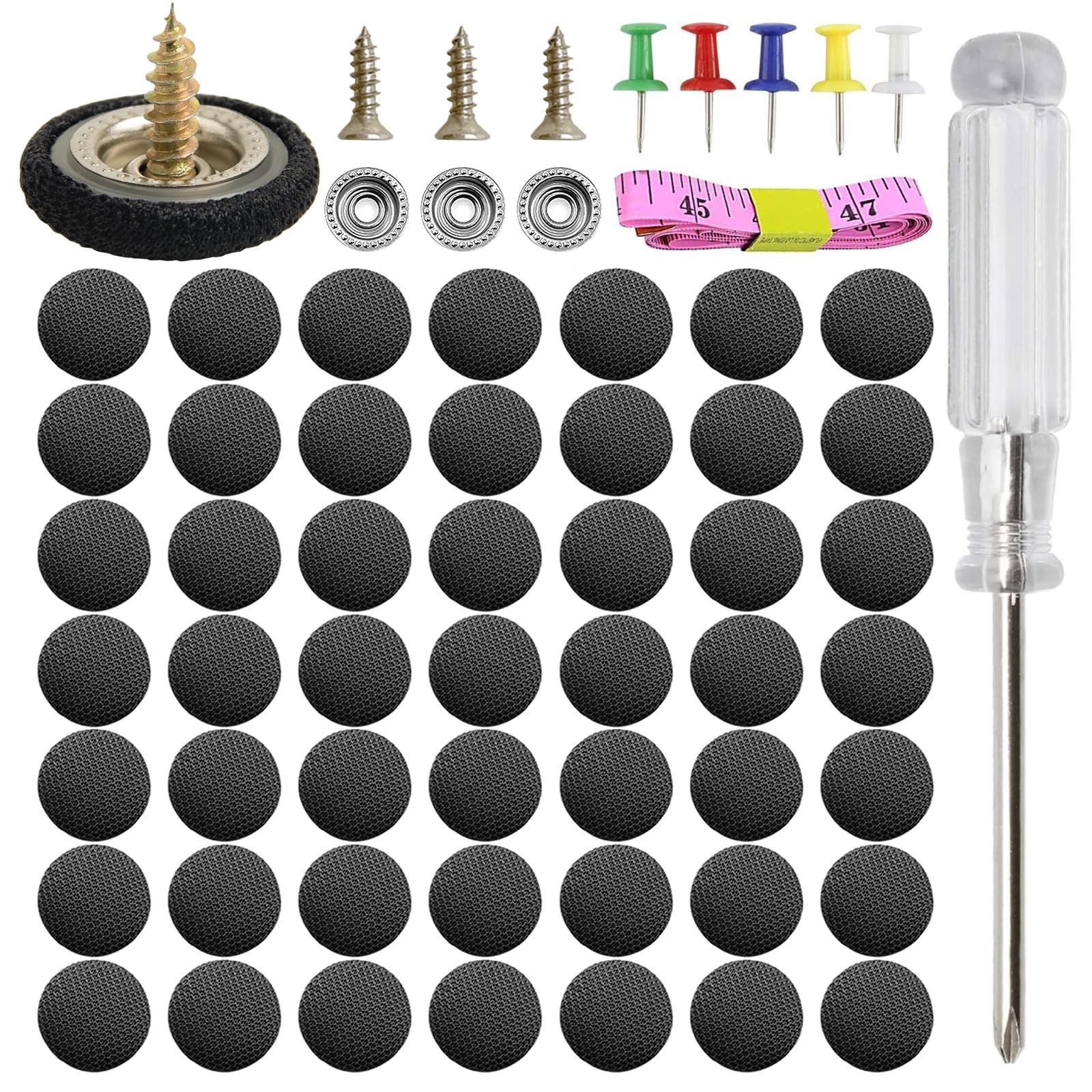 50 Kits Car Roof Headliner Repair Kit, Auto Roof Snap Rivets Retainer 202Pcs ...