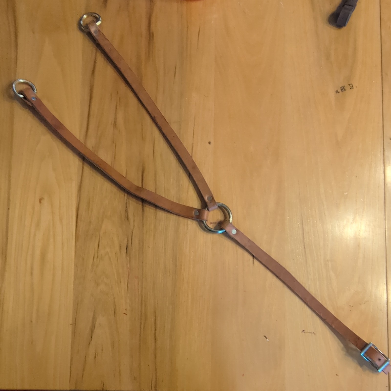 New Amish Made Leather Training Forks For Horses With Brass Hardware