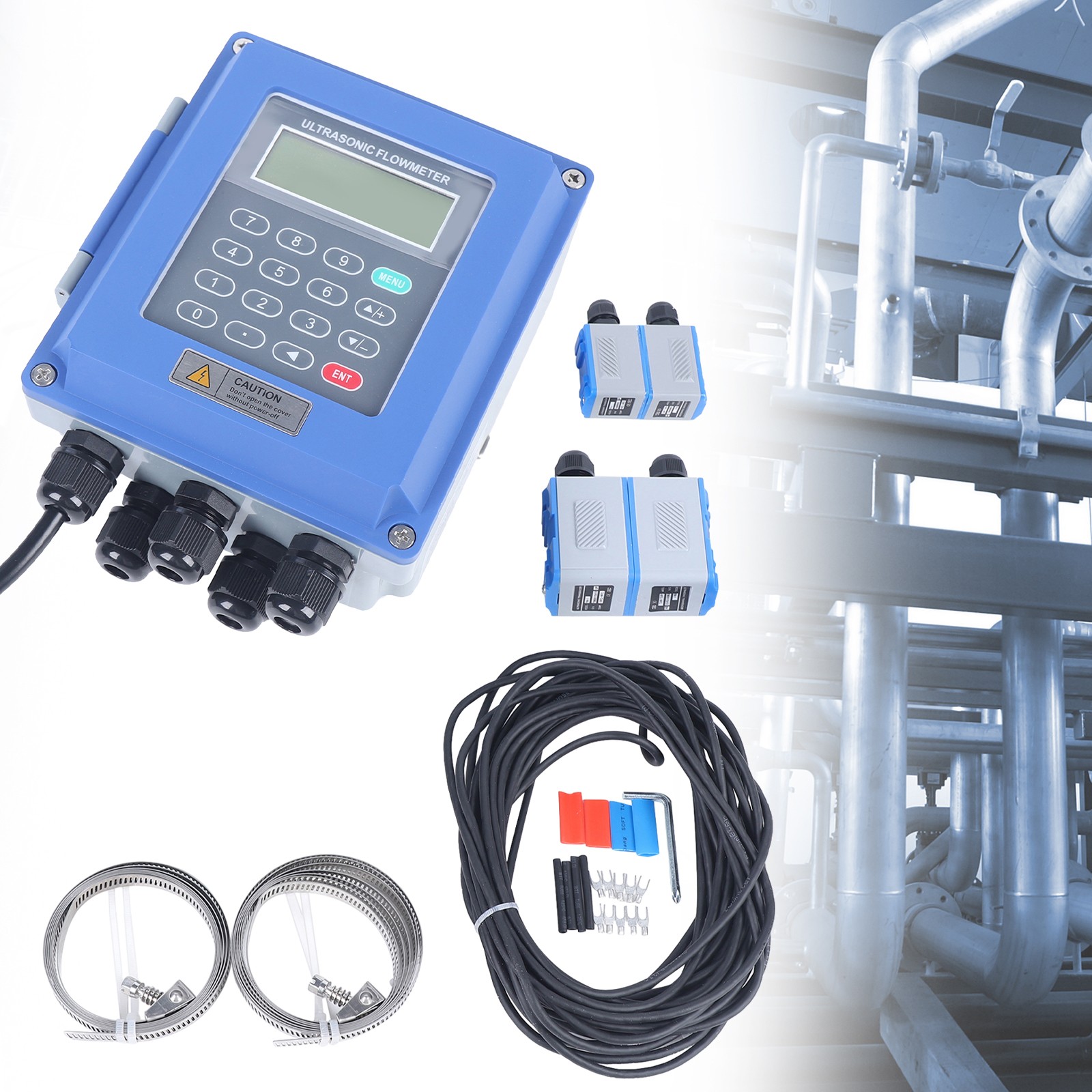 TUF-2000B+TM-1 TS-2 Ultrasonic Flow Meter Flowmeter Module Flowmeters DN20-700mm
