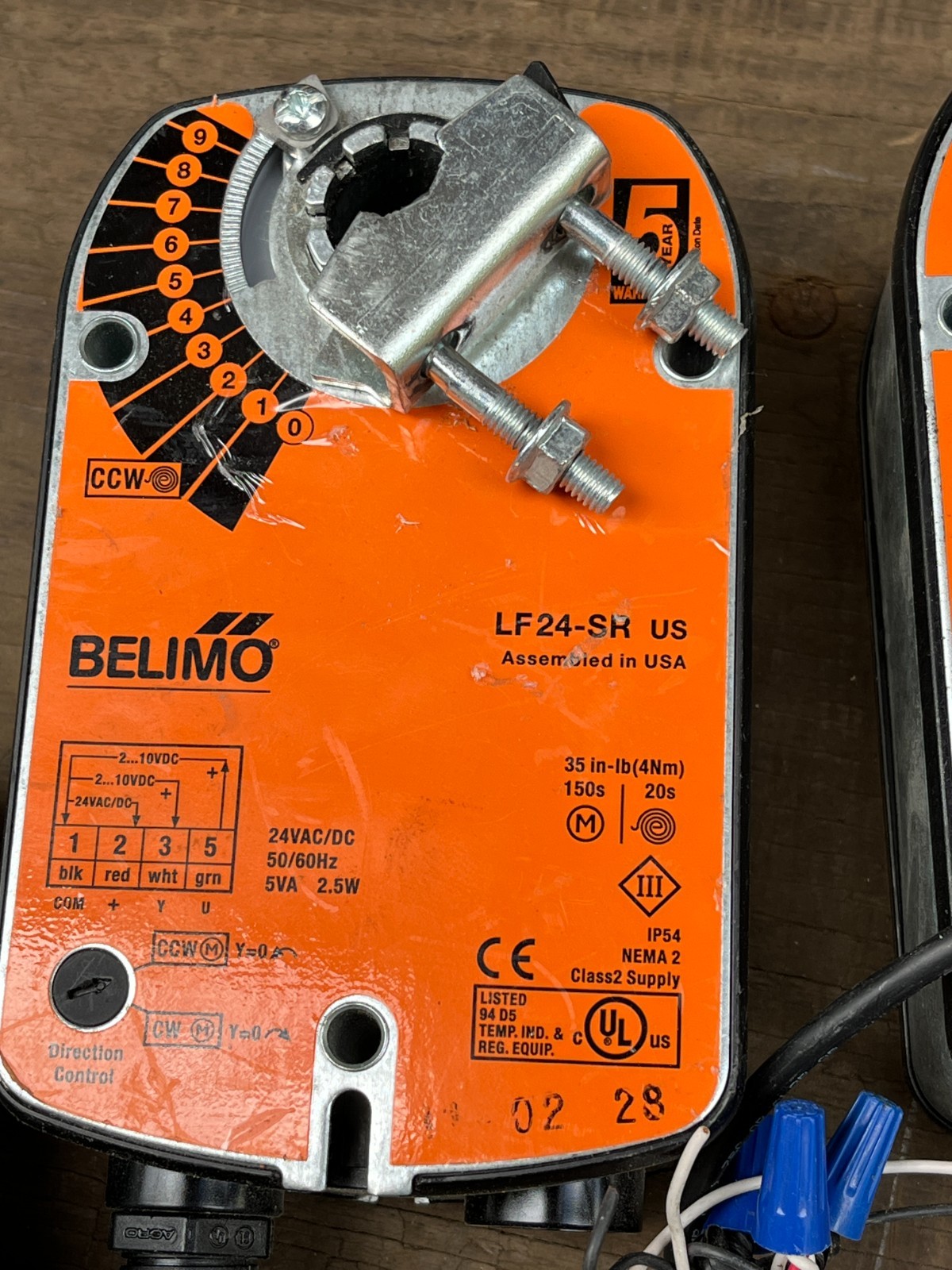 BELIMO LF24-SR US Spring Return Damper Actuator 8 IN THE LOT