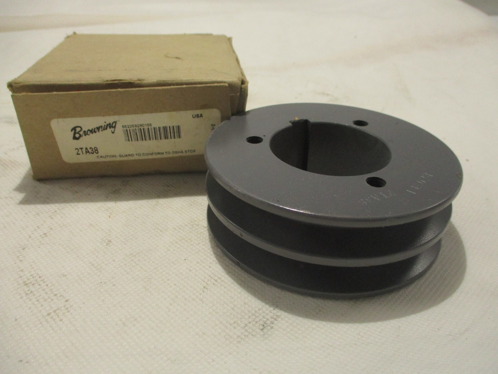 NEW BROWNING 2TA38 2-GROOVE SHEAVE PULLEY 1-15/16"BORE