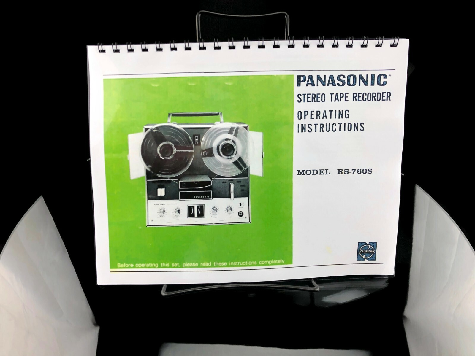 Panasonic RS-760S Instructions Manual User Guide COLOR Reprint COIL BOUND