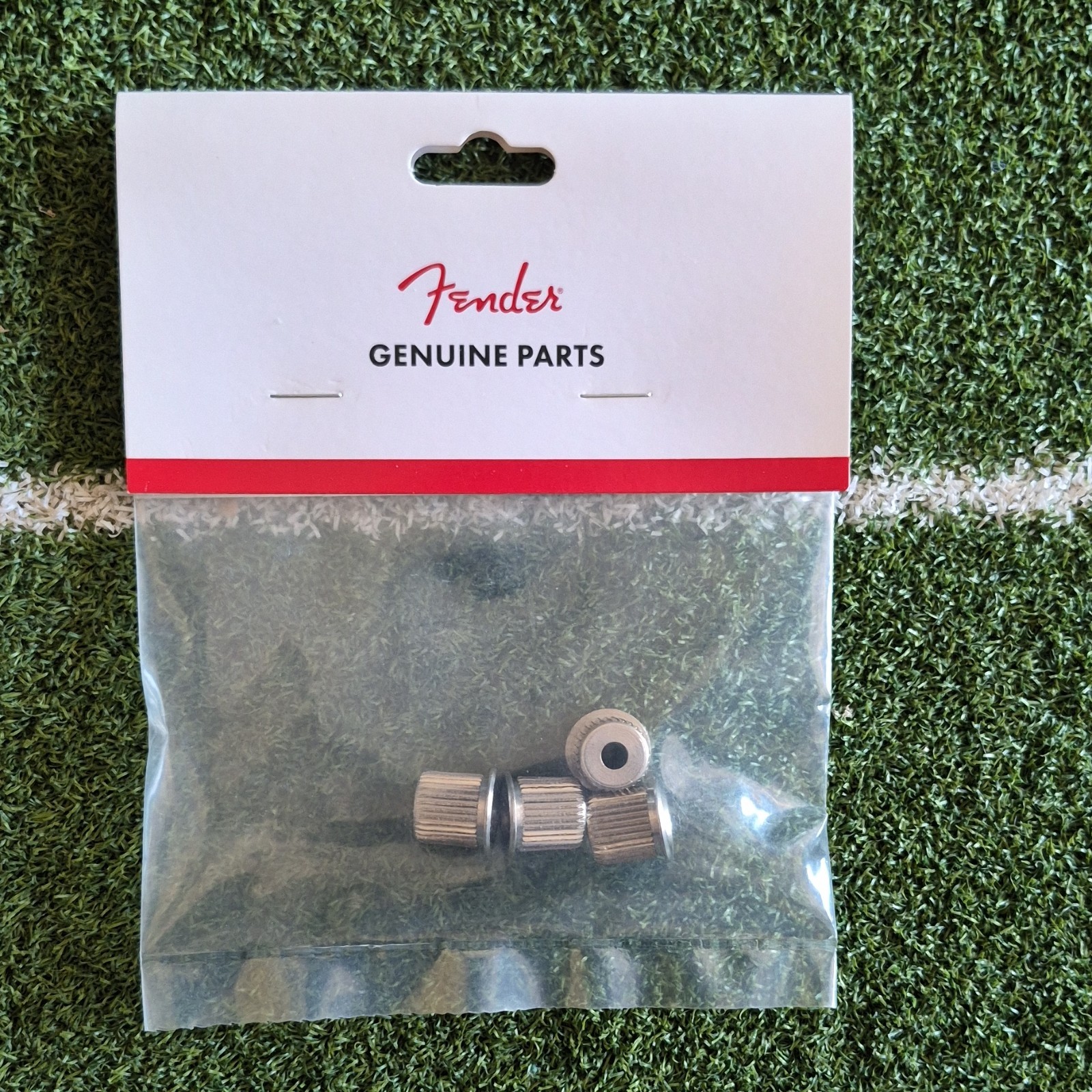 Genuine Fender Bass String Through Body Ferrules (4) Nickel MADE IN USA.